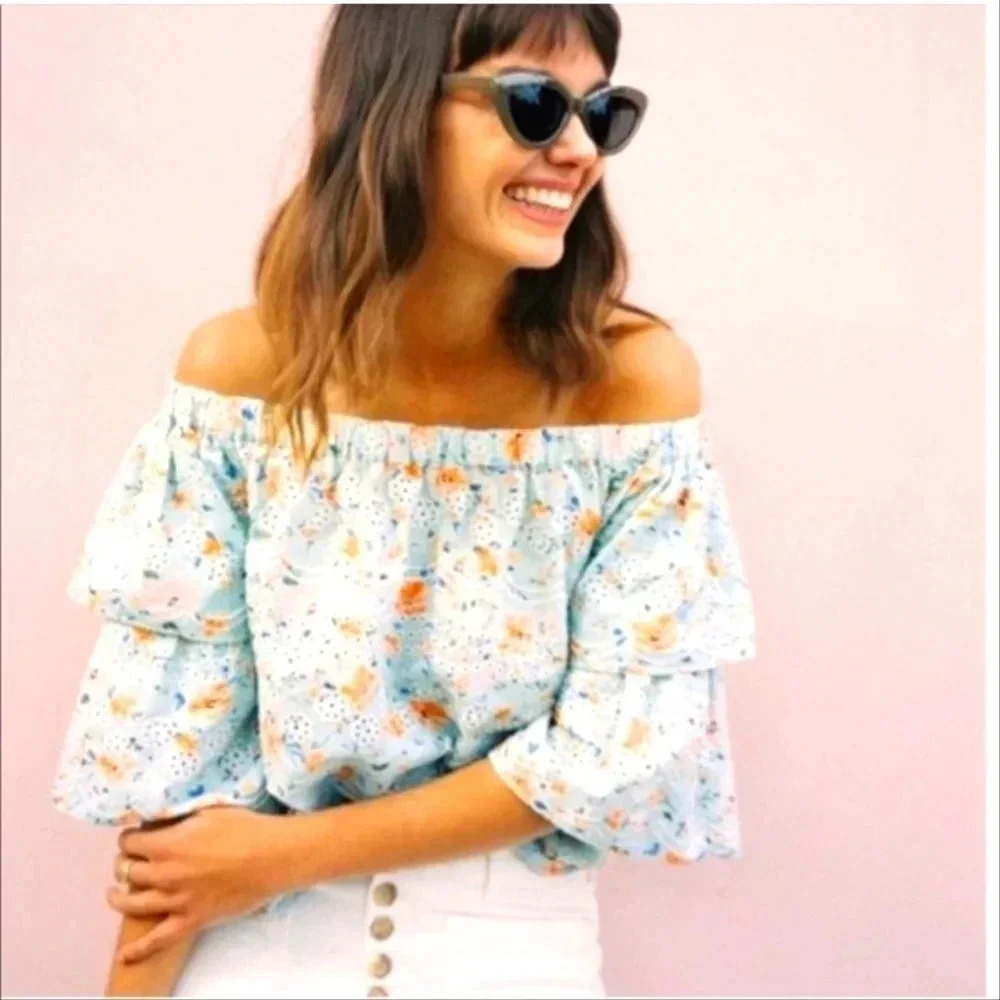 Anthropologie LAIA Ashtabula off the shoulder top
